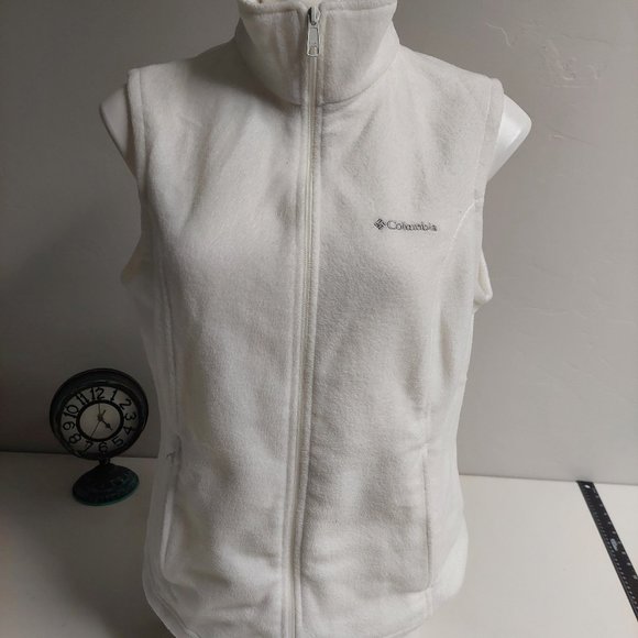 Columbia Jackets & Blazers - Columbia Off White Fleece Vest Size Large